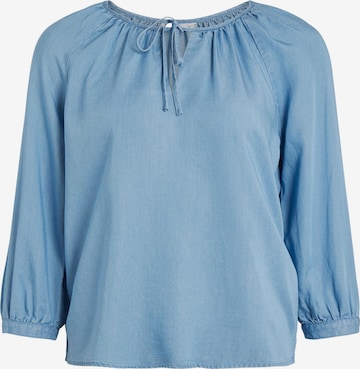 VILA Blouse 'Tinka' in Blauw: voorkant