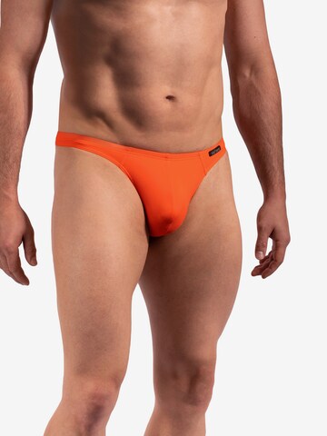 Olaf Benz Swim Trunks ' BLU2252 Sunstring ' in Orange: front