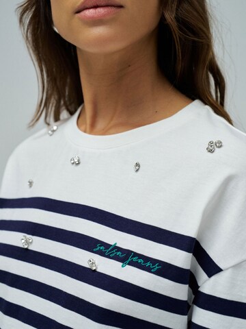 T-shirt Salsa Jeans en blanc