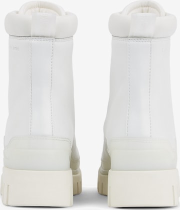 Calvin Klein Lace-Up Ankle Boots in White