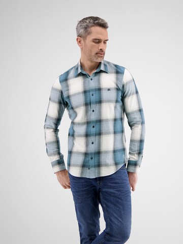 LERROS Regular fit Button Up Shirt in Blue: front