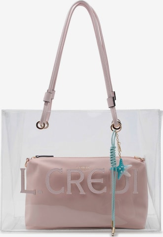 Borsa a spalla 'Reja' di L.CREDI in rosa: frontale