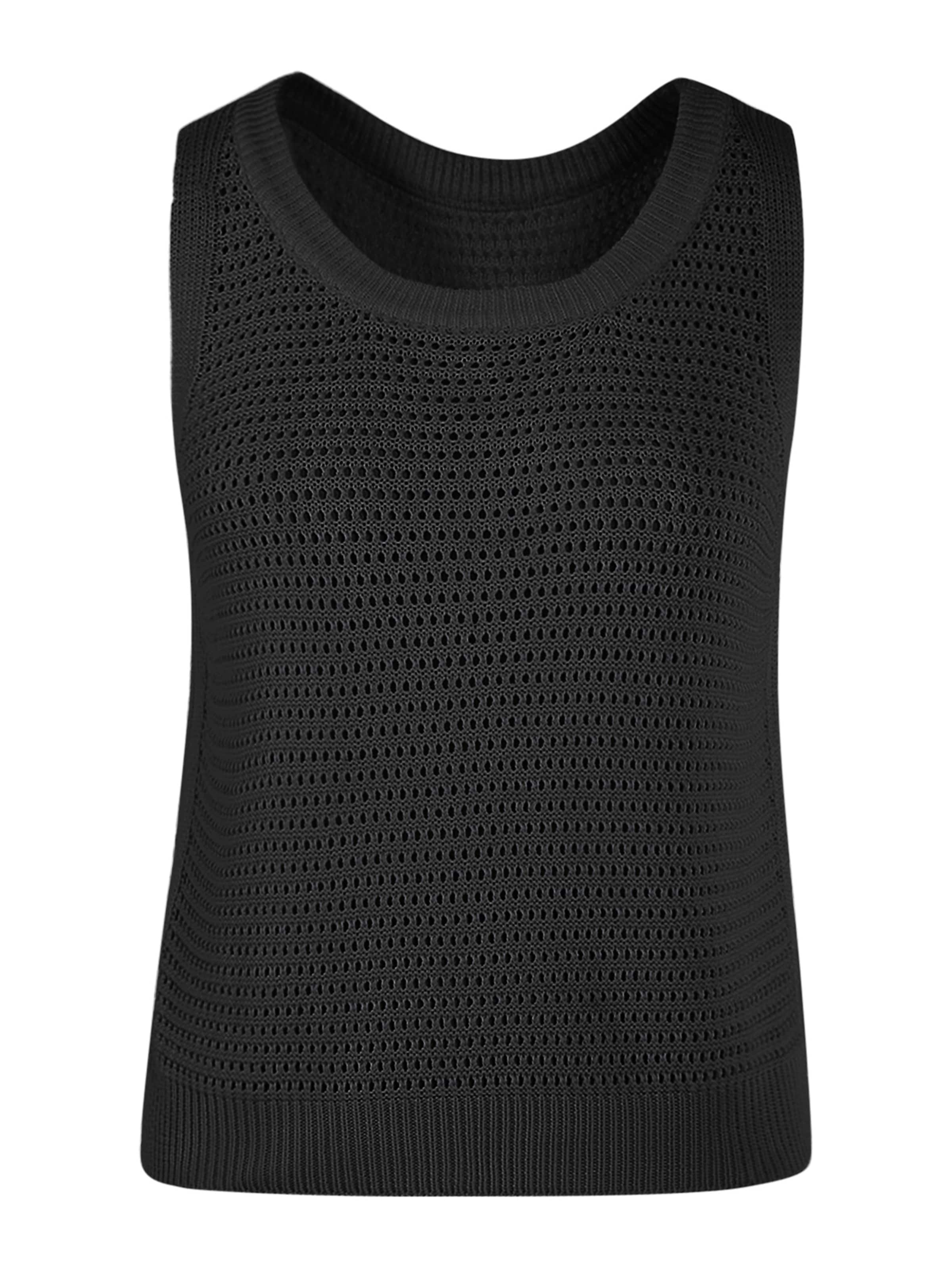 Imily Bela Вязаный топ в Черный: спереди