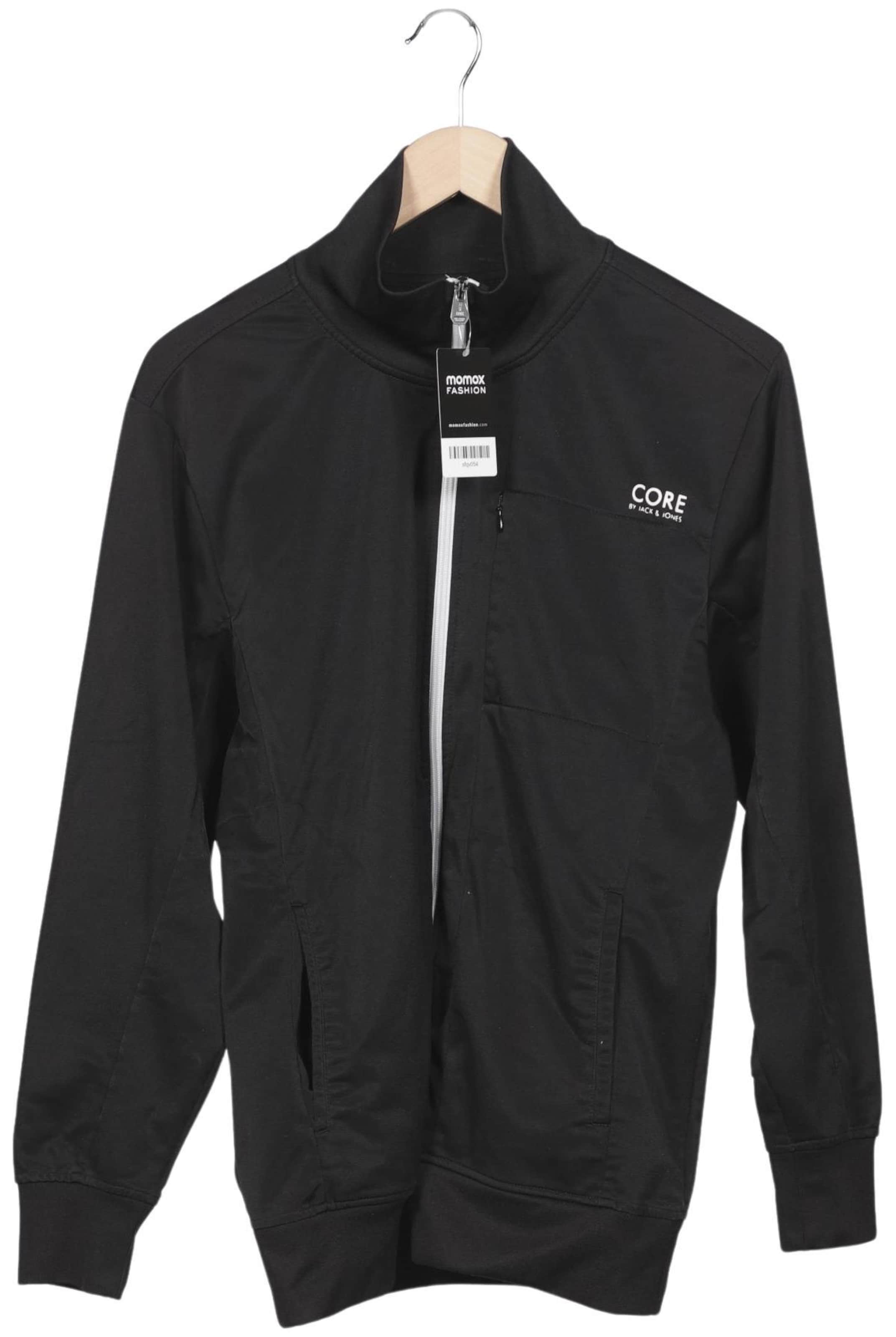 JACK & JONES Sweatshirt & Zip-Up Hoodie in L in Black: front
