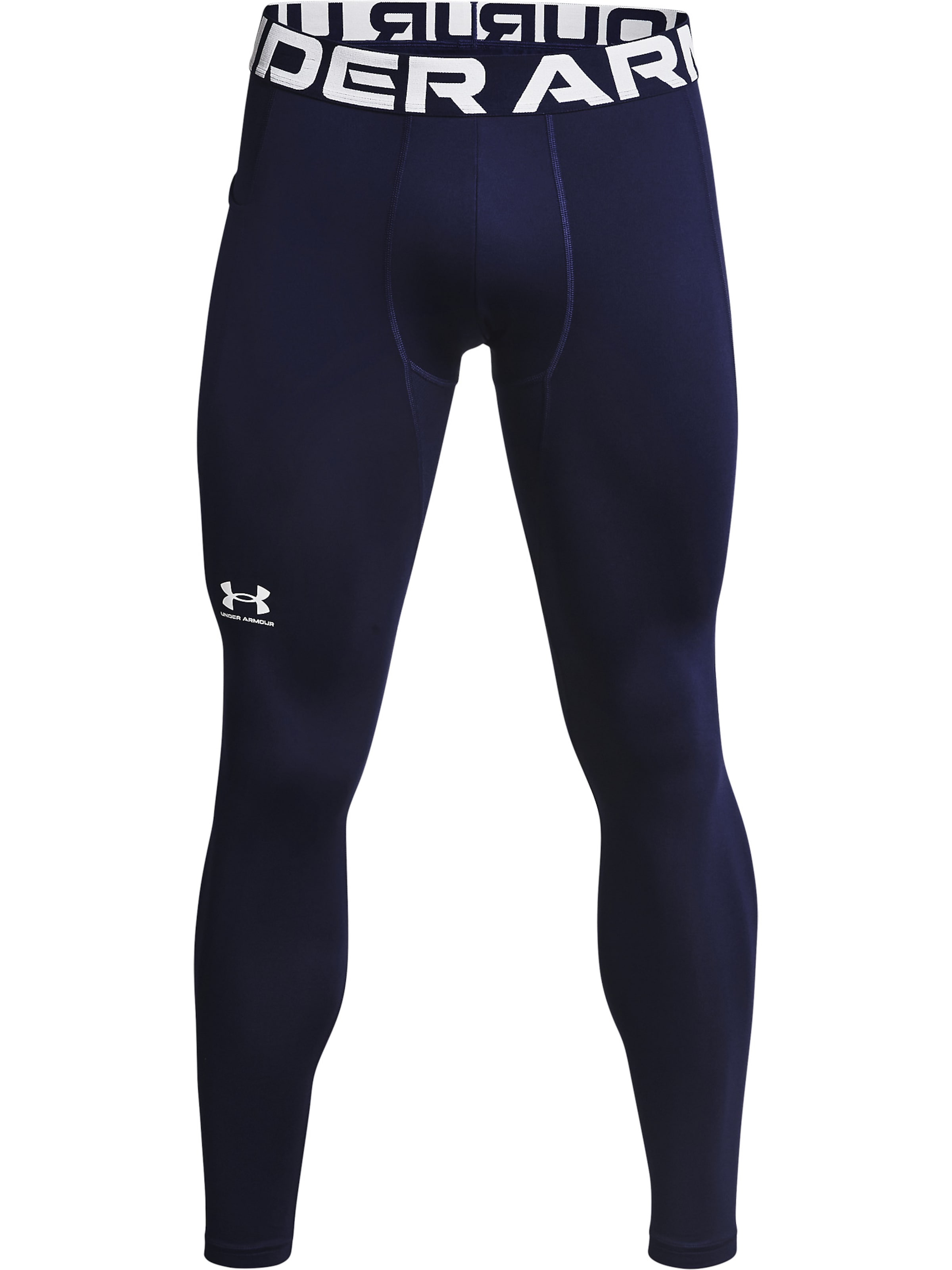 UNDER ARMOUR Skinny Workout Pants in Blue: front