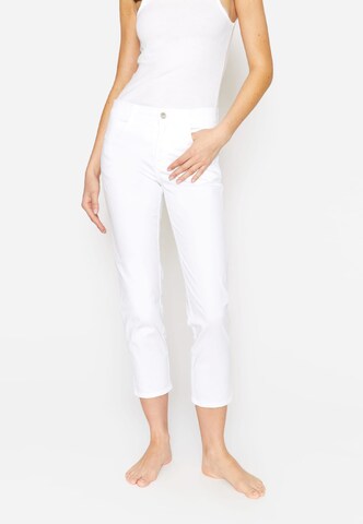 Angels Slimfit Jeans 'Cici' in Wit: voorkant