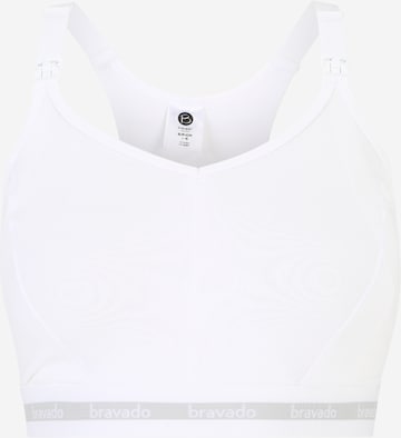 Reggiseno da allattamento di Bravado Designs in bianco: frontale