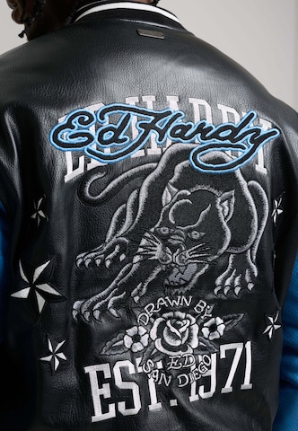 Ed Hardy Демисезонная куртка '1971 Panther' в Черный