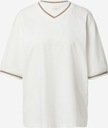 T-shirt 'Tara' Kendall for ABOUT YOU en blanc : devant