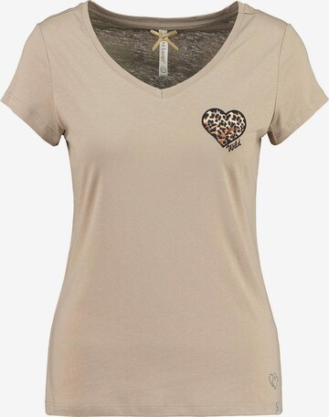 T-shirt Key Largo en beige : devant