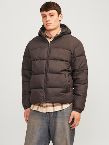 JACK & JONES Winter jacket 'JJMoon' in Brown: front