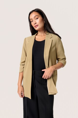 SOAKED IN LUXURY - Blazer 'Shirley' en beige: frente
