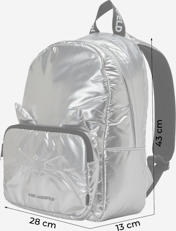 Karl Lagerfeld Backpack in Silver