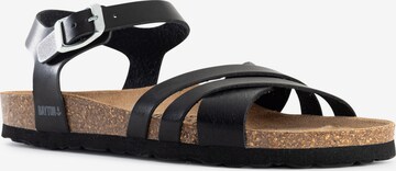 Bayton Sandalen met riem 'Denia' in Zwart