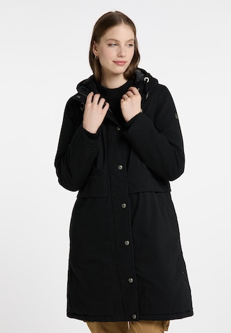 DreiMaster Vintage - Abrigo de invierno en negro: frente