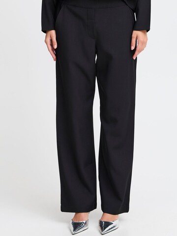 b.young Loosefit Broek in Zwart: voorkant
