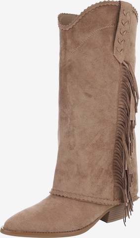 Ital-Design Boots in Braun: Vorderseite