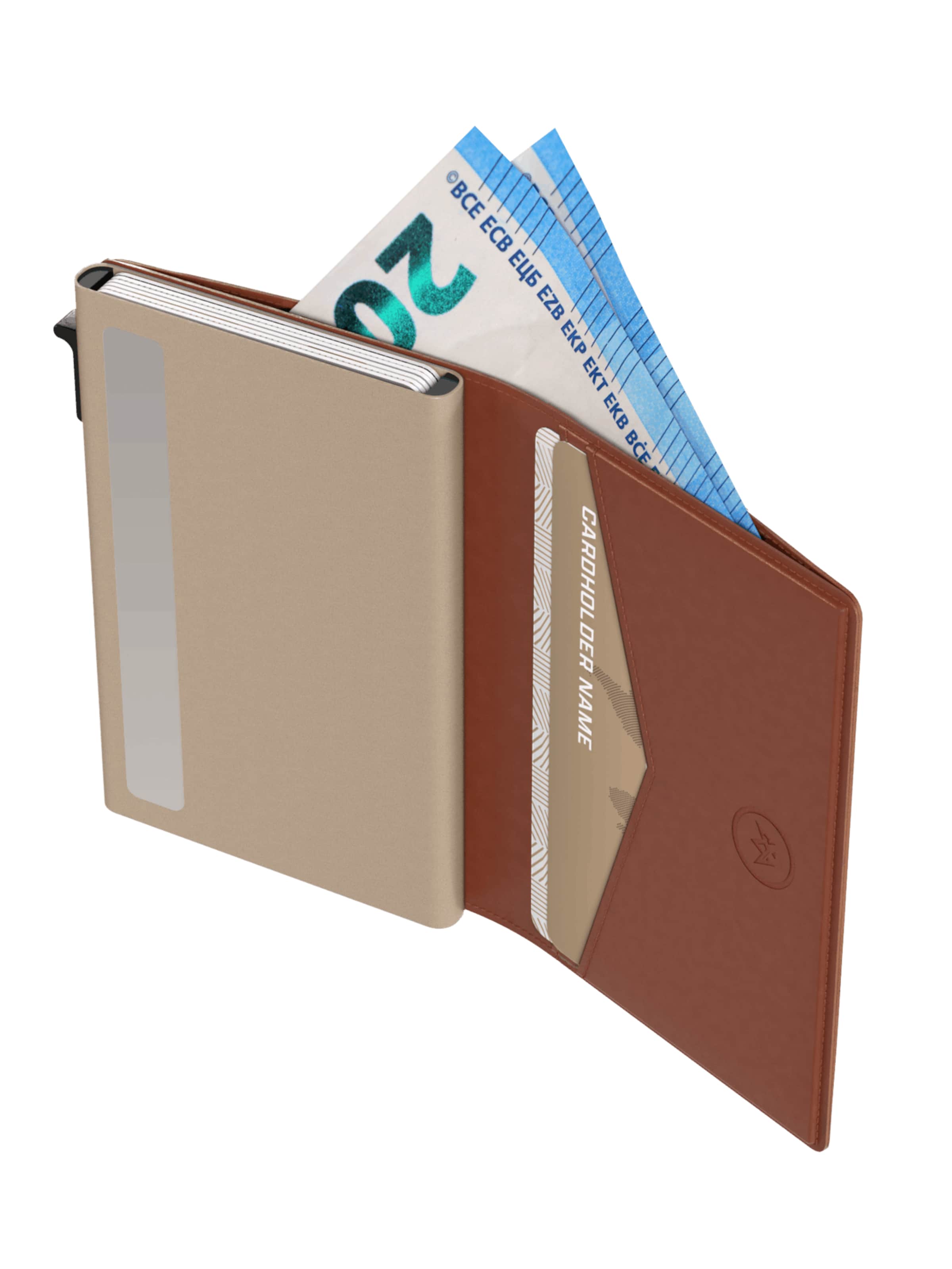 Porte-monnaies 'Pasjeshouder Slim' Prowallet en marron