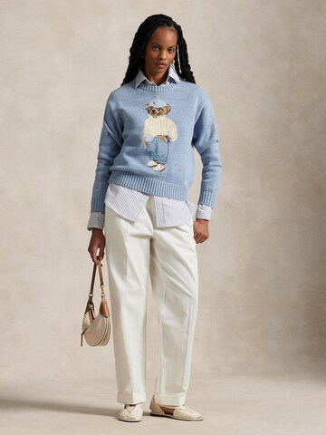 Polo Ralph Lauren Sweater 'BEAR' in Blue