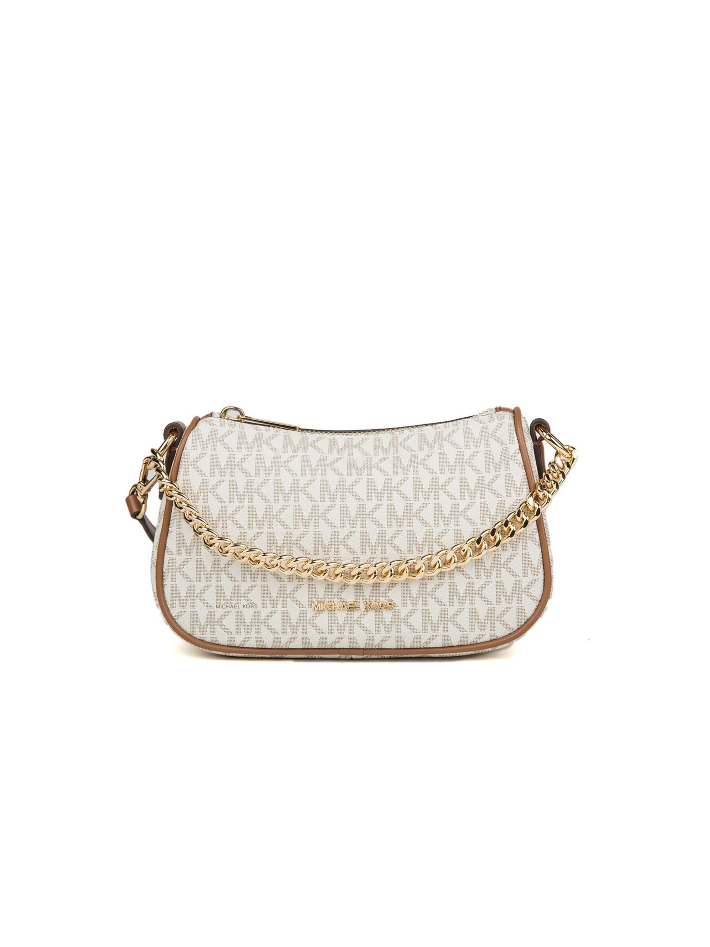 Michael Kors - Bolso de hombro 'Carmela' en beige: frente