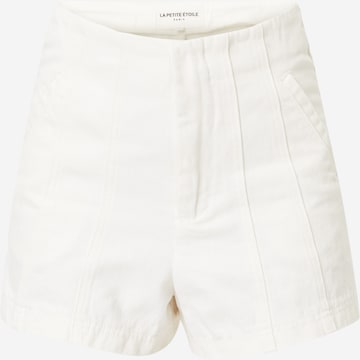 regular Pantaloni con pieghe di La petite étoile in bianco: frontale