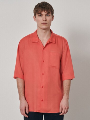 Studio Seidensticker Regular fit Overhemd in Roze: voorkant