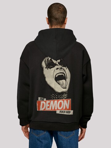 F4NT4STIC Sweatshirt 'Kiss Rock Music God' in Zwart