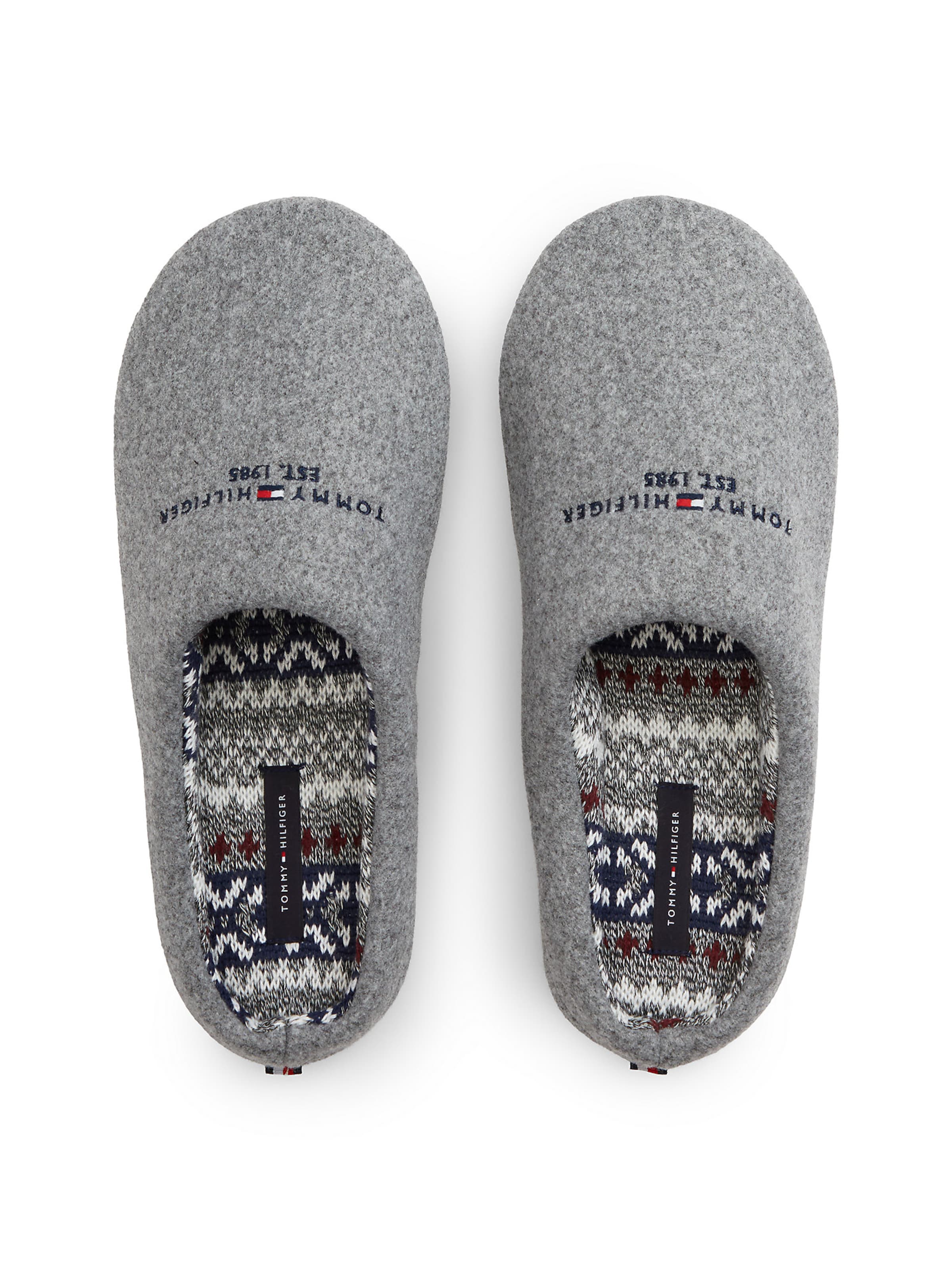 TOMMY HILFIGER Hausschuh in Grau