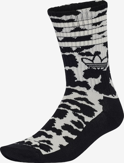 ADIDAS ORIGINALS Sokid 'ANIMAL GRAPHIC CREW 2 PAIRS' 31-33 suuruses must / valge, Tootevaade