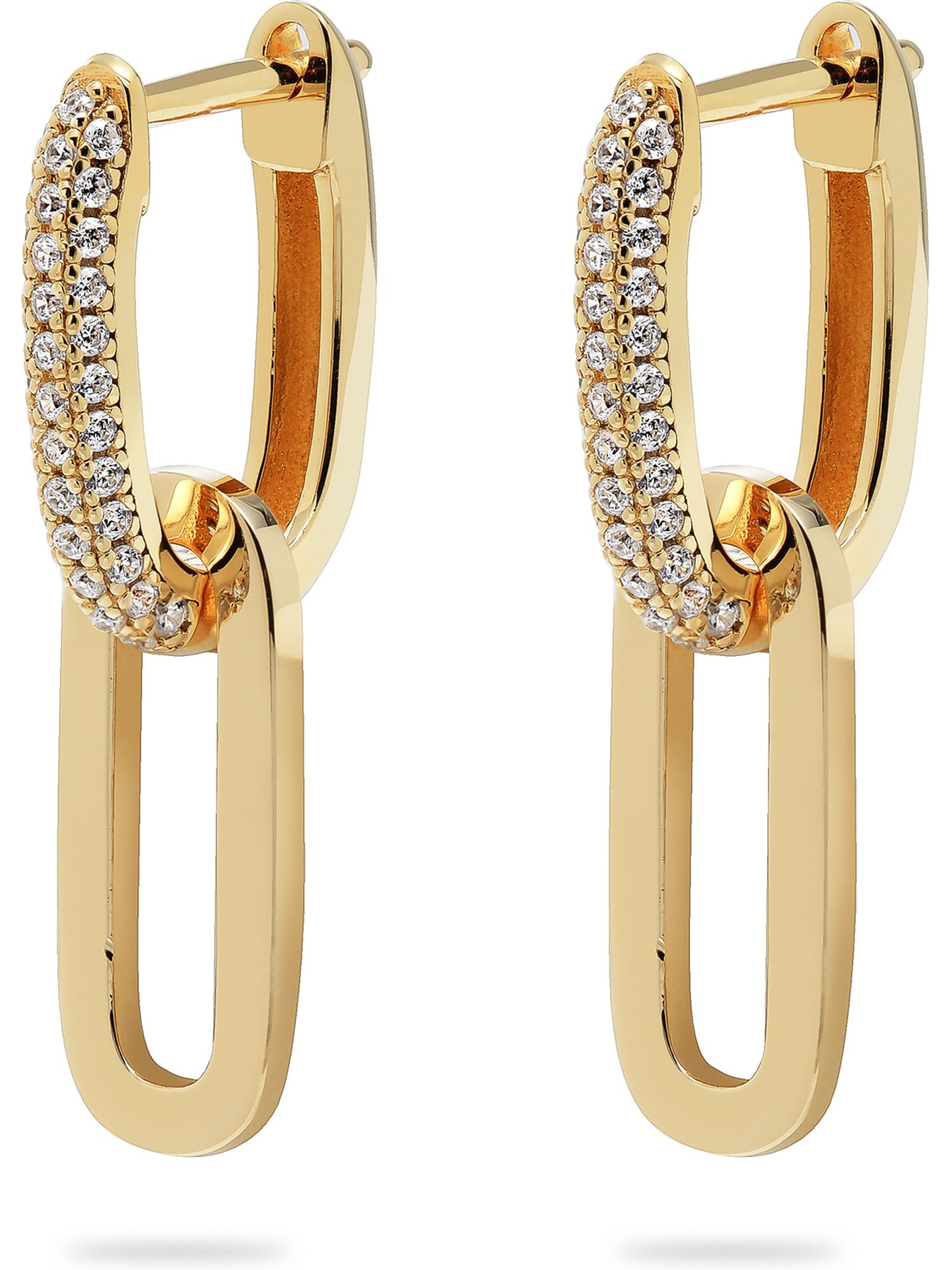 CHRIST Earrings in Yellow: front