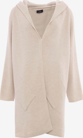 Zwillingsherz Fleece Jacket in Beige: front