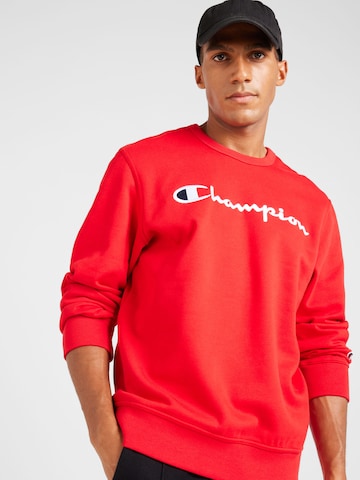 Felpa di Champion Authentic Athletic Apparel in rosso