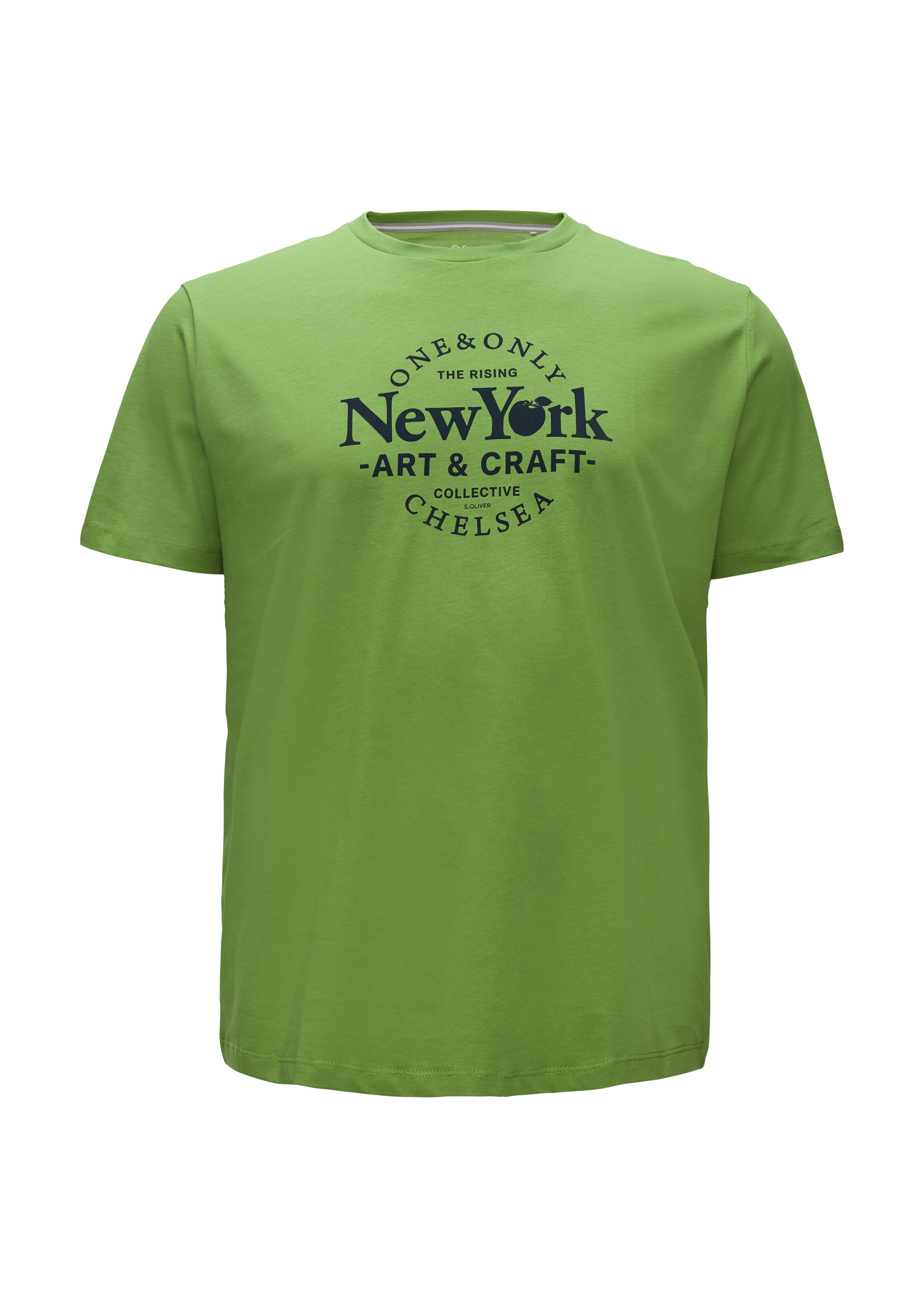 s.Oliver Men Big Sizes T-Shirt in Grün: Vorderseite