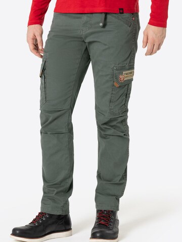 TIMEZONE Slim fit Cargo Pants 'Roger' in Grey: front