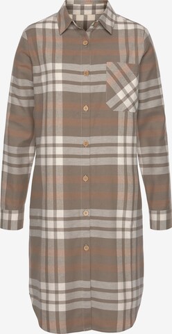 LASCANA Shirt Dress in Brown: front