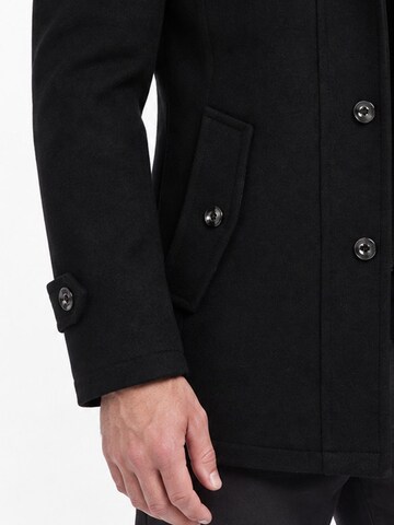 ALLTHEMEN Winterjas 'Morgenkühle-1' in Zwart