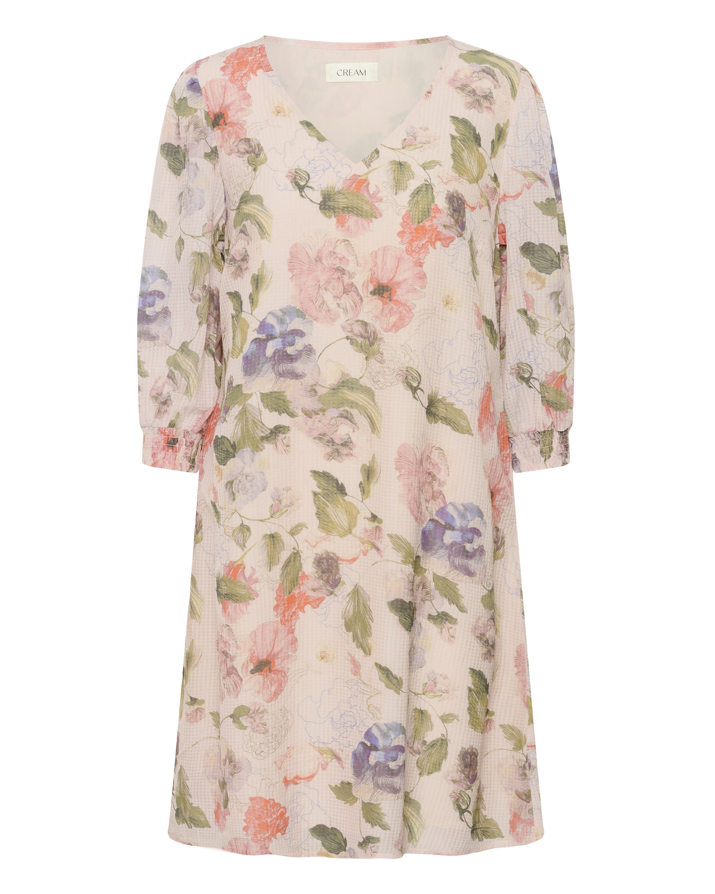 Cream Šaty 'Lucia' - Ružová: predná strana