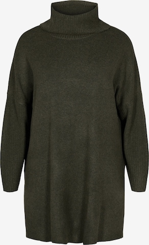 Zizzi Sweater 'SUNNY' in Green: front