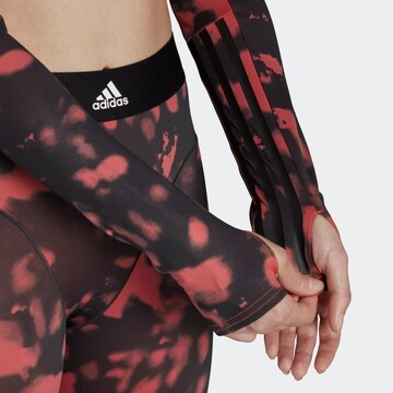 ADIDAS SPORTSWEAR Функциональная футболка 'Hyperglam Cut 3-Stripes ' в Красный