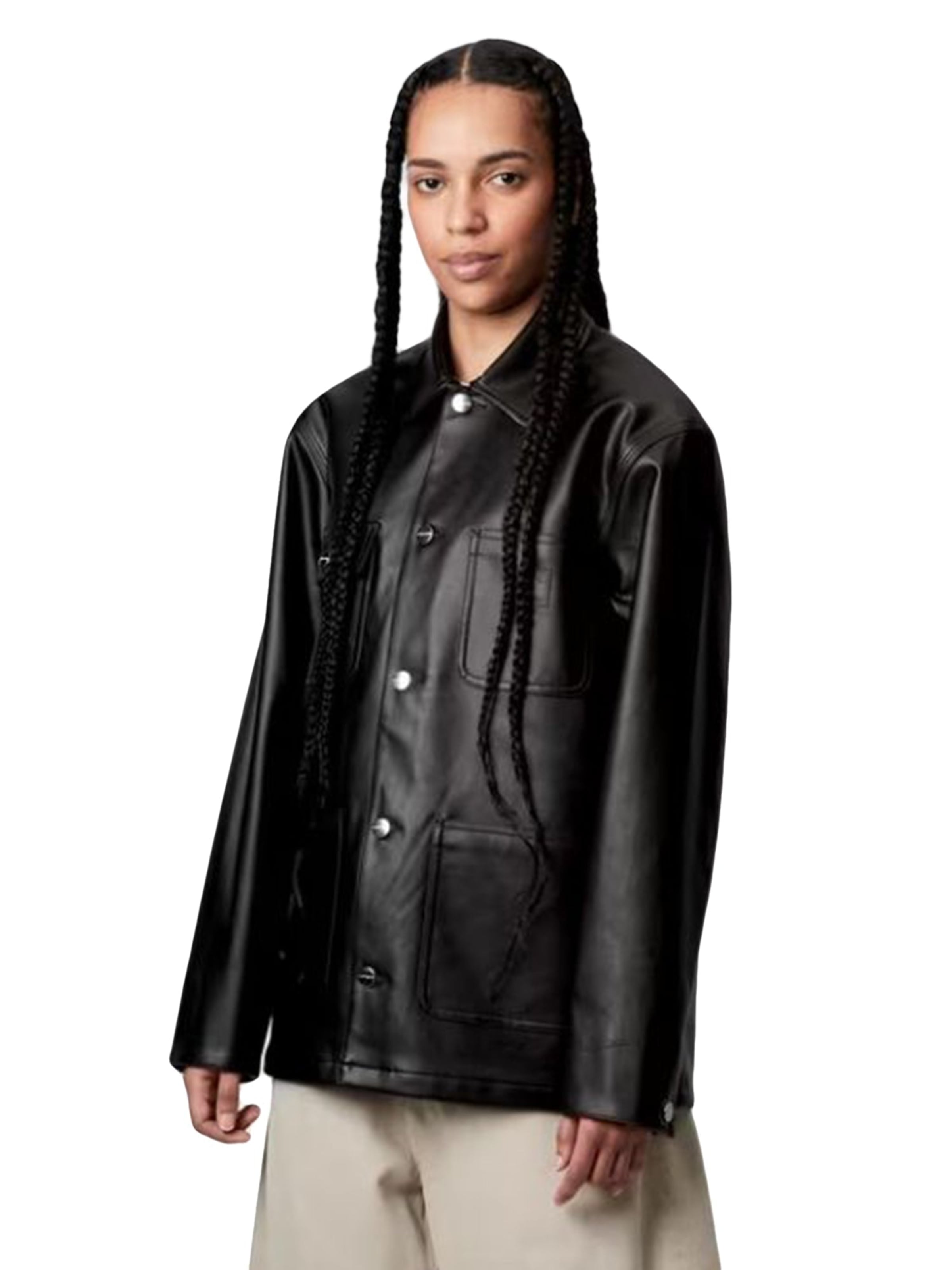 Carhartt WIP Kurtka przejściowa 'W' MICHIGAN JACKET BLACK' w kolorze czarny: przód