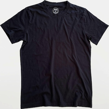 A Question Of (AQO) Shirt 'Anders Tee Garment Dyed' in Zwart: voorkant