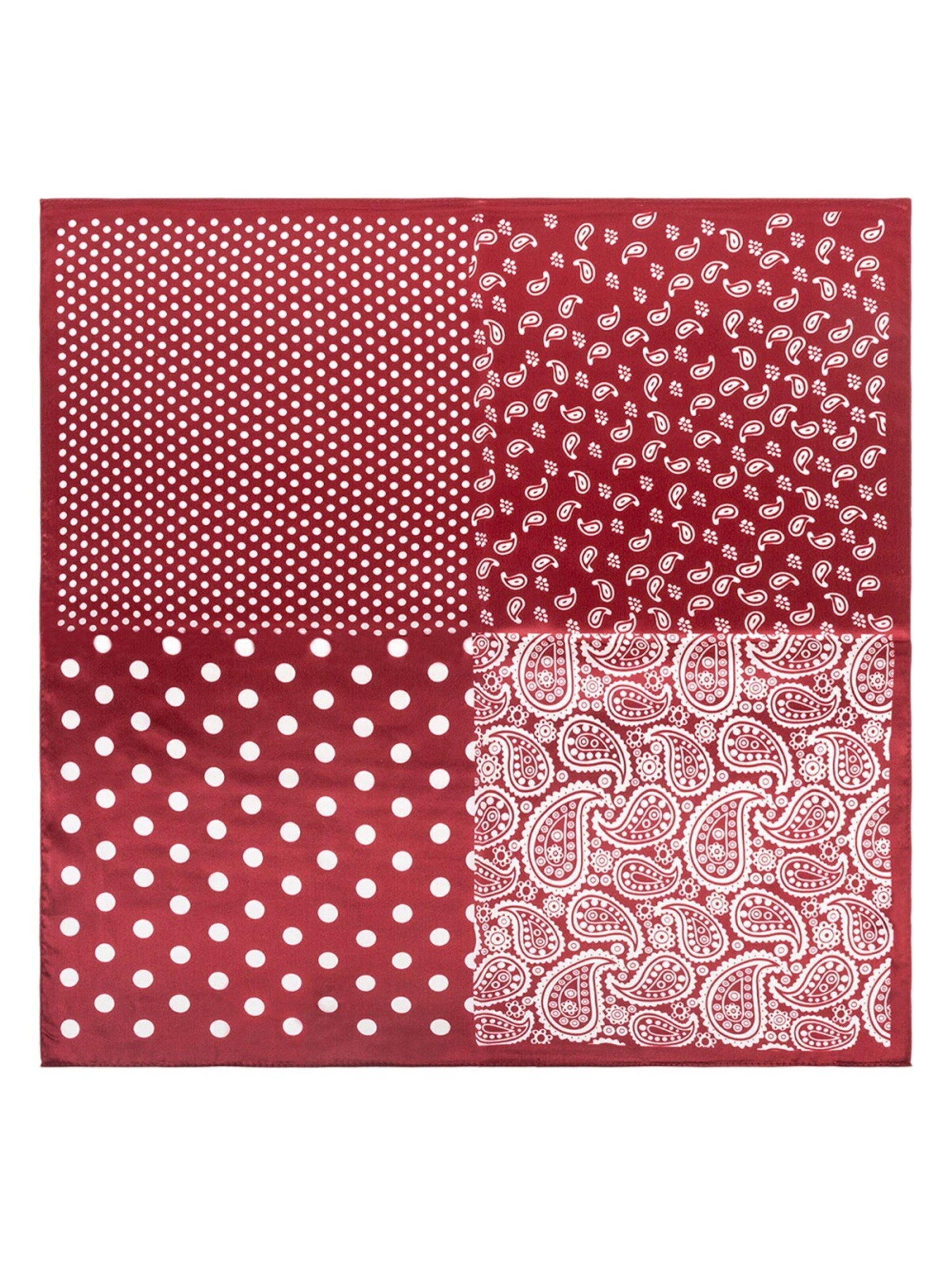 Écharpe SILK & CASHMERE en rouge : devant