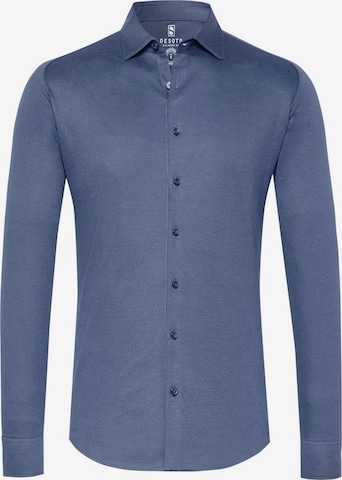 Coupe slim Chemise business DESOTO en bleu : devant
