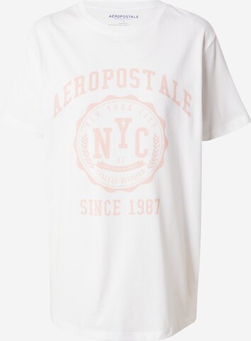 AÉROPOSTALE T-shirt i vit: framsida