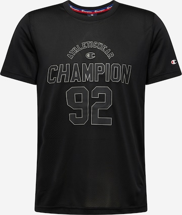 Champion Authentic Athletic Apparel Функциональная футболка в Черный: спереди