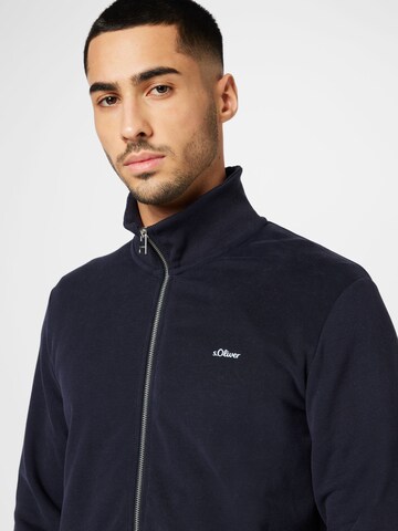 s.Oliver Zip-Up Hoodie in Blue