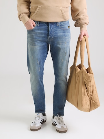 G-STAR Слим Джинсы '3301' в Синий: спереди