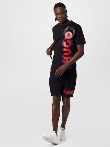 T-Shirt 'Dansovino' HUGO Red en noir