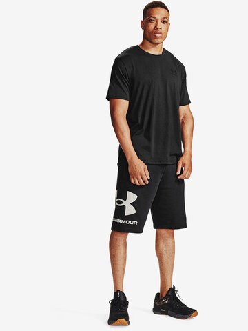 UNDER ARMOUR regular Παντελόνι φόρμας 'Rival' σε μαύρο