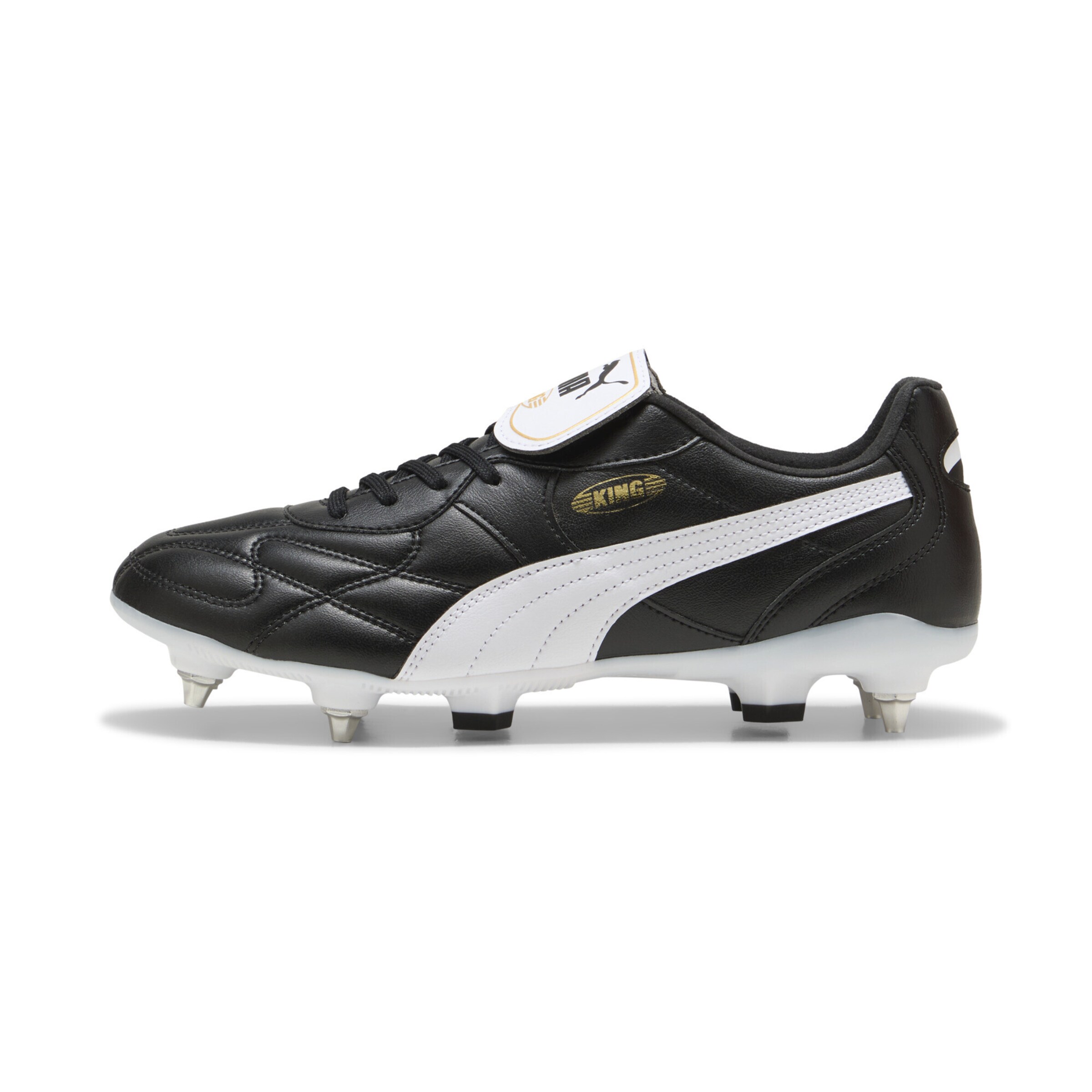 PUMA Soccer shoe 'King Top MxSG' in Black: front